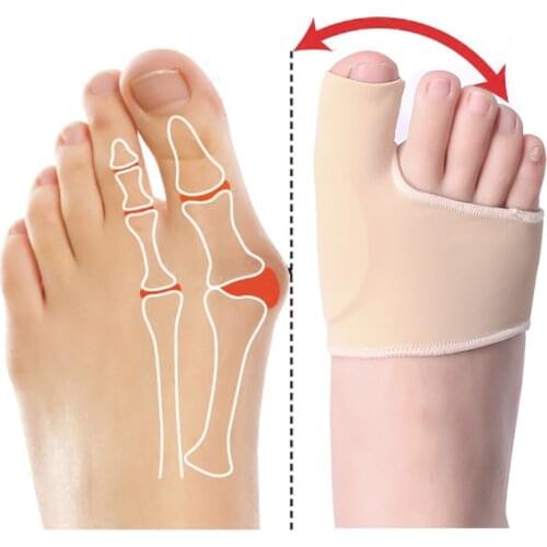 2PCS Thumb Corrector Bunion Little Toe Protector Separator Hallux Valgus Finger Straightener Foot Care Relief Pads New dropship