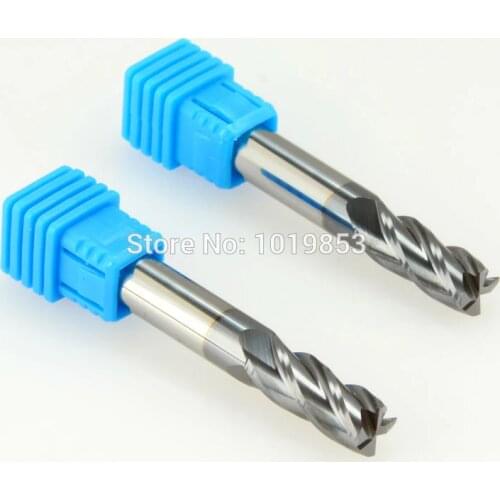 3pcs SLONS S200-8R0.5X8X60L HRC50 corner radius tungsten carbide end mill milling cutter for steel or cast iron