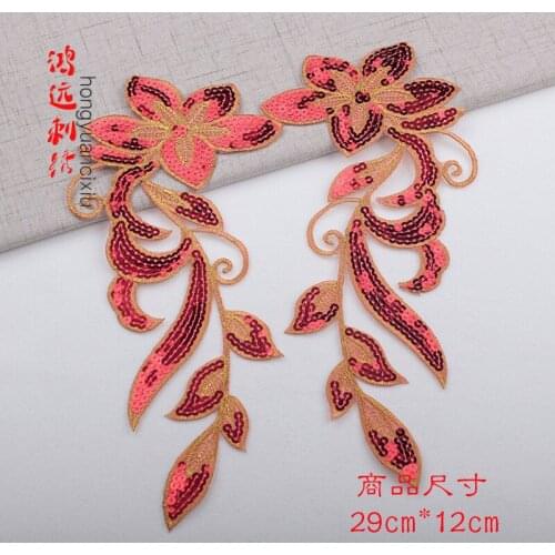 50pcs/lot Cosplay Anime Flower Embroidery Patches Letters Clothing Decoration Accessories Diy Iron Heat Transfer Applique