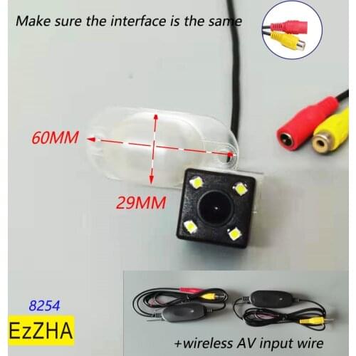 Dynamic Trajectory Tracks Car Rear View Camera For Nissan Evalia Roniz Xterra Paladin NV200 Vanette X-Trail T30 4 LED light