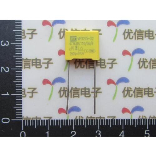 Free ship with track 100pcs/lot 0.047UF 275V DIP Safety Capacitance 275V 473K 0.047UF Safety Capacitors 0.047