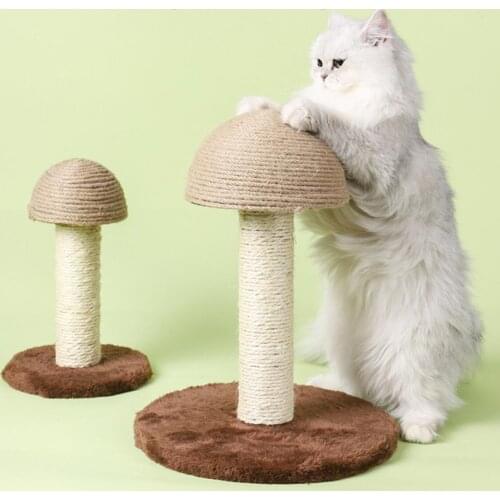 Wood Base Pet Toy Scratch Board Ball Funny Rascador gato Cat Scratcher Tree