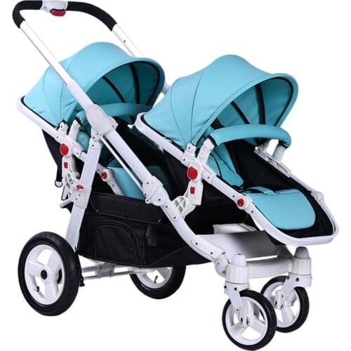 Motherknows brand baby Export twins stroller baby strollers 0-4 years baby use suspension wheels folding light baby twin pram