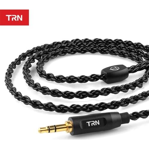 TRN Earphone Cable 6 Core plated Upgrade cable 3.5mm Plug Headphone Cable For TRN V90\BA5\V80\V10\ST1\V20\V30\V60
