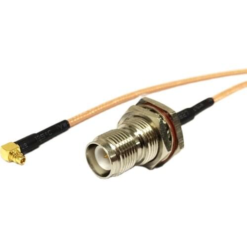 RP TNC Female jack nut with male pin Switch MMCX Male Right Angle Pigtail Cable RG316 15cm/30cm/50cm/100cm Wholesale