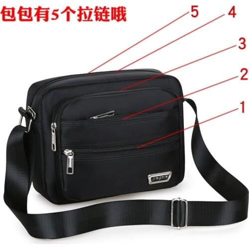 2021 Korean Shoulder Bag Casual Messenger Bag Mens Bag Waterproof Shoulder Bag Business Receive Wallet Multi-layer Bag