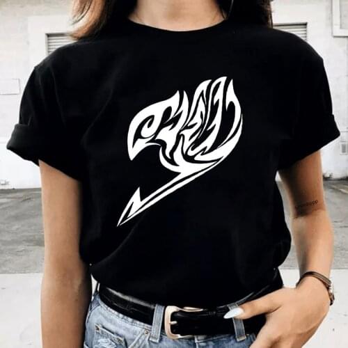 Japanese Anime Fairy Tail T Shirts Short Sleeve Summer Tops for Women 2021 Aesthetic Clothes Graphic Tees Women Harajuku tshirt
