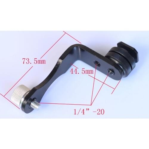 L type full Metal hot shoe bracket for camera Tripod and Binocular and Minocular