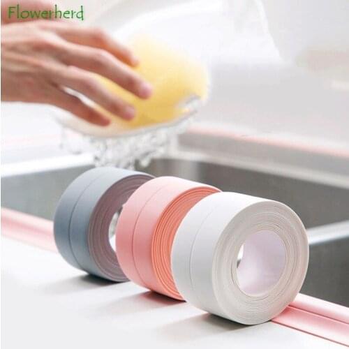 3.2m Waterproof Kitchen Bathroom Shower Water Proof Mould Proof Tape Sink Bath Sealing Strip Tape Self Adhesive Adhesive Plaster