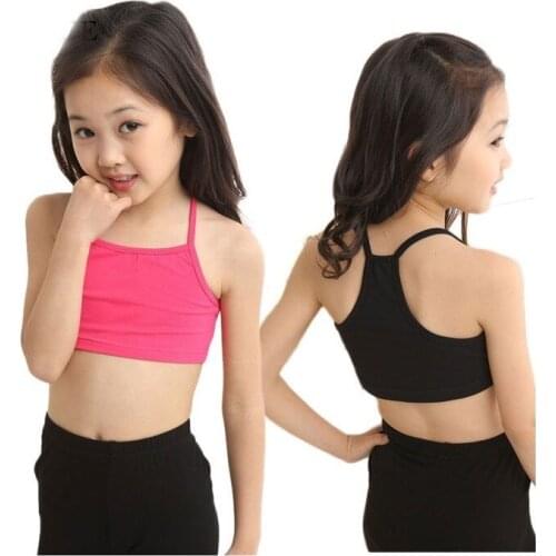 Candy Color Kids Underwear Model Cotton Tops For Girls Teenager Girls Camisole Kids Singlets Children Undershirt Baby Clothing