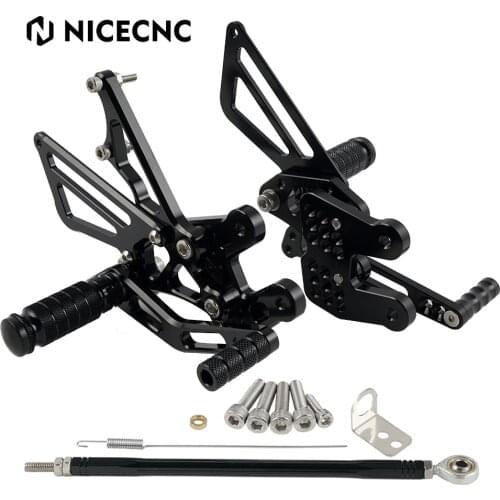 CNC Adjustable Foot Pegs Footpeg Footrest Rear Sets For Suzuki GSXR1000 K7 K8 2007 2008 GSXR 1000
