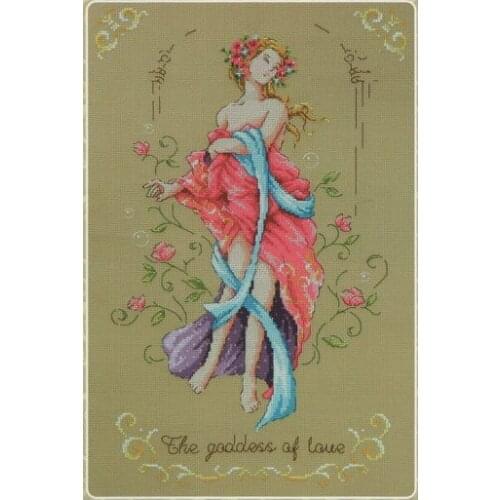 Lovely Counted Cross Stitch Kit The Goddess of Love Rose Flower Fairy SO