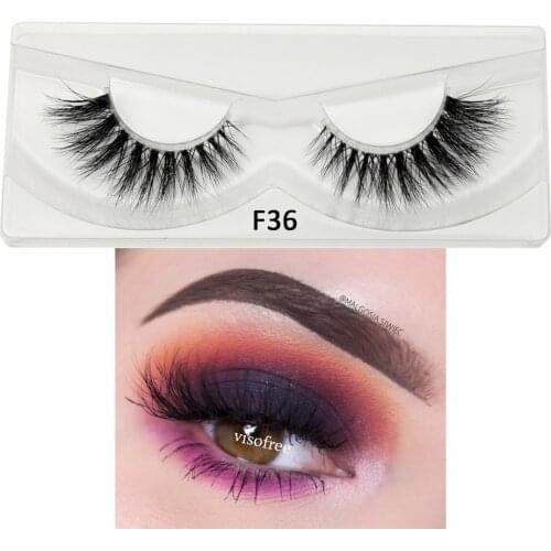 Mink Eyelashes Full Strip Lashes Handmade 3D Mink Lashes Invisible Band False Eyelash High Volume Transparent Plastic Eyelashes