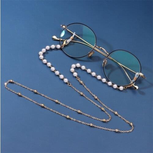 2021 New Fashion Ladies Metal Sunglasses Mask Chain Reading Glasses Non-Slip Wire Frame Belt Lanyard Wholesale