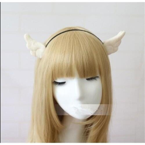 Angel wings hair hoop Handmade Hair Accessories Lolita Cosplay Femal Sweet Headwear B548