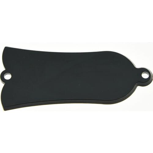 Single Black Guitar Blank Truss Rod Cover Fits LP