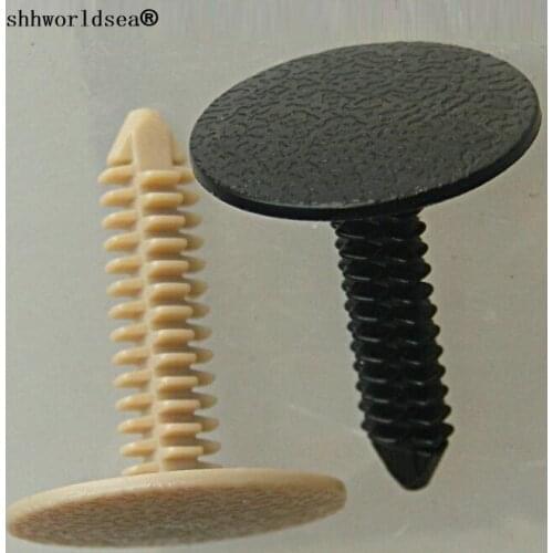 Shhworldsea 100pcs auto clip and car plastic fastener trim panel retainer for toyota hiace 90467-06177 9046706177