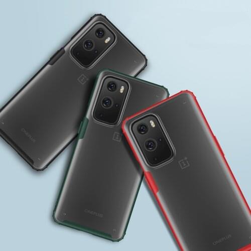 For OnePlus 9 / 9 Pro Nord n10 n100 8T 8 Pro 7T Shockproof Matte Clear PC+tpu Hybird Back Case Cover