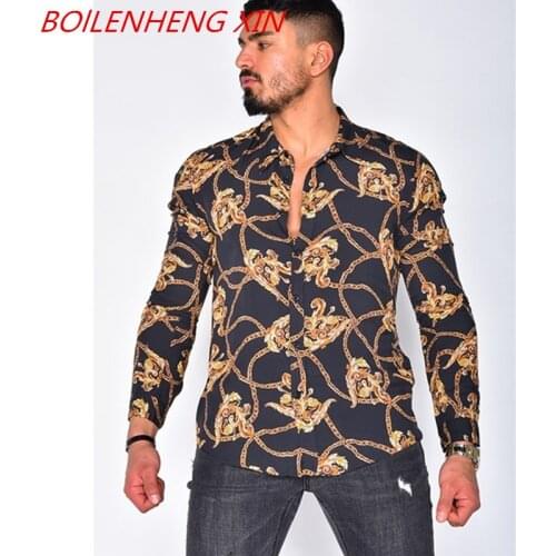 Long Sleeve Stripe Mens Hip-Hop Casual Long Sleeved Shirt Classic Shirts Fashion Spring Summer Casual Mens Shirt