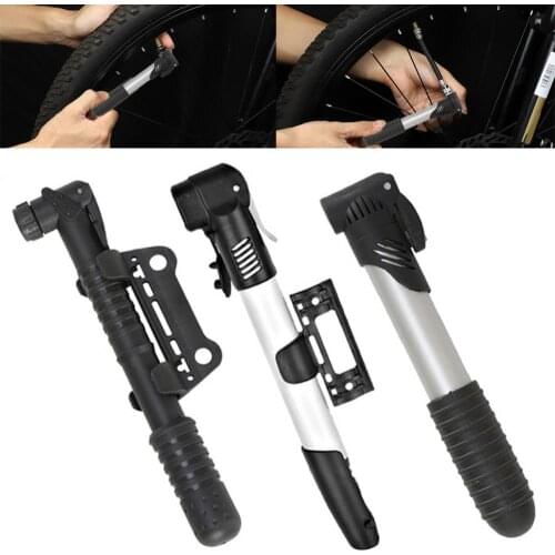 Hand Mini Bicycle Tire Air Inflator Ball Needle Valve MTB Portable Bike Pump