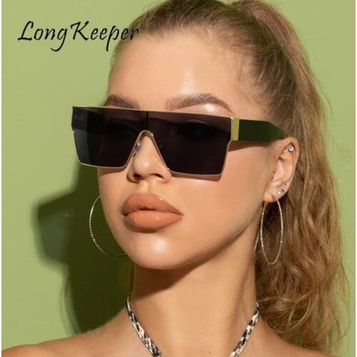 Steampunk Flat Top Sunglasses Women Luxury Brand Square Sun Glasses Gradient Eyeglasses Driving Glasses Lunette De Soleil Femme