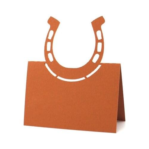 Horseshoe Horseshoe Place Cards - baby shower rustic Western Themed wedding party Table escort number name card