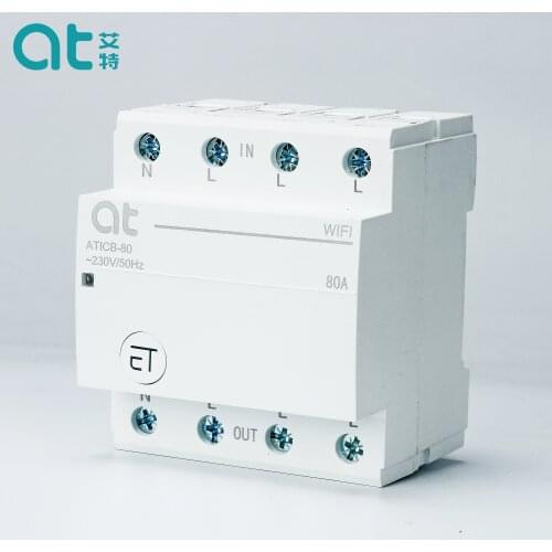 4P Din Rail WIFI Circuit Breaker Smart Timer Switch Relay Remote Control By EWeLink APP Smart Home Compatiable With Alexa Google