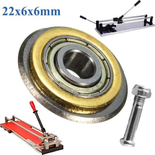 Rotary Bearing Wheel Replacement For Cutting Machine Manual Tile Ceramic Brick Cutter Accessories 22mm