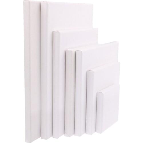 1pc White Blank Square Artist Canvas For Oil Painting On Canvas, Acrylic Watercolor Oil Paint With Wood Frame As Primer