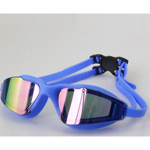2021 Unisex Water sports Wide Frame PC Lens Silicone Strap Anti Fog Swimming Goggles Swim Pool Used Glasses