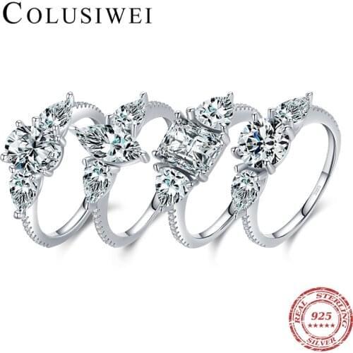 Кольца с бриллиантами COLUSIWEI China At AliExpress