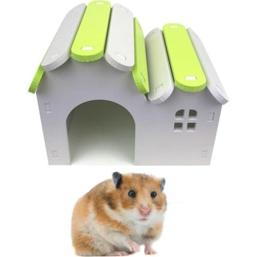 Wooden Hamster Nest Sleeping House Luxury Cage Pet DIY Hideout Hut Toy Small Animal Supplies Hamster Hideout клетка для хомяка