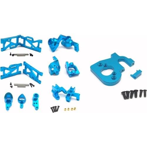 Metal Steering Swing Arm Base C Rear Hub Seat Assembly Upgrade Parts with RC Car Motor Holder Replacement Accessories