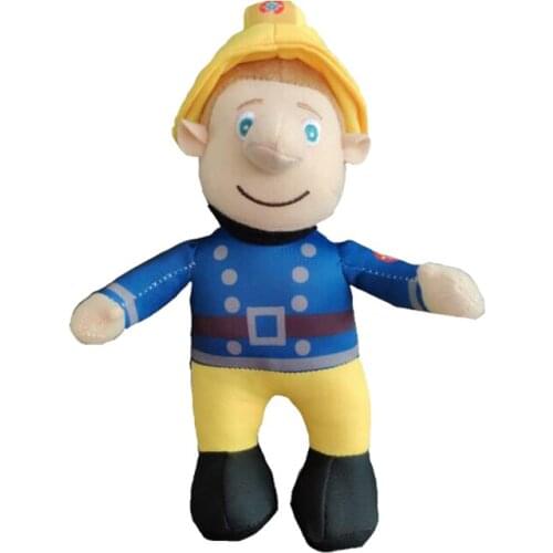 Cartoon Anime Fireman Sam Plush Toys Cute Fireman Stuffed Doll Peluche Baby Kids Toy High Quality 24cm