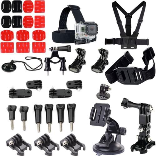 Sports Camera Combination Accessory Set 37 In 1 for Gopro4 3+ 3 Compatible Mountain Dog SJ4000 Xiaoyi