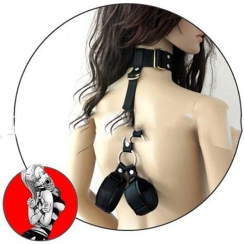 HandCuffs Bondage Restraints Neck Cuffs Collar Fetish Bondage Sex Toys For Women Erotic Toys Roleplay Adult Sex Games O35