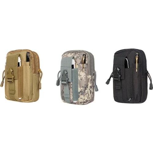 550D Nylon Tactical Bag Outdoor Military Waist Fanny Pack Mobile Phone Pouch Belt Waist Bag EDC Gear Bag Gadget Purses