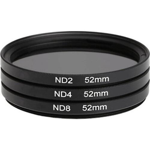 ND Filter Neutral Density ND2 ND4 ND8 Filtors 49MM 52MM 55MM 58MM 62MM 67MM 72MM 77MM Photography for Canon Nikon Sony Camera