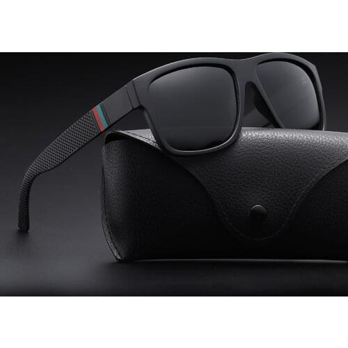 Fashion Men Polarized Sunglasses Square Plastic Outdoor Anti-reflective Mirror Glasses Classic Women Driving Sun Glasses Uv400