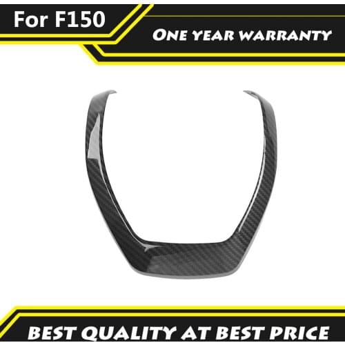 Fit For Ford F150 2015 2016 2017 2018 2019 2020 Carbon Fiber Color Steering Wheel Frame Decorator Cover Accessories