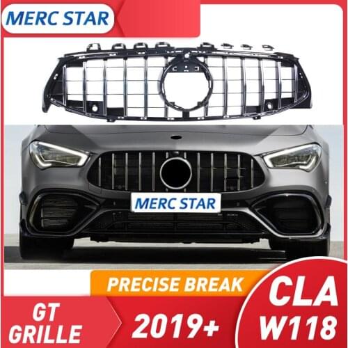 Rejilla delantera para CLA200 220d W118 GT 12,12, rejilla de diamante para cla200 220d W118 amg