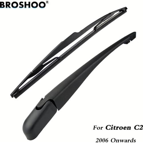 BROSHOO Car Rear Wiper Blades Back Windscreen Wiper Arm For Citroen C2 Hatchback (2006-) 355mm,Windshield Auto Styling