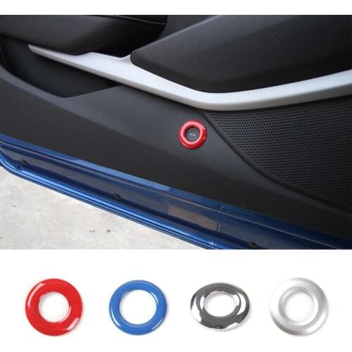 SHINEKA Car Styling Tail Door Trunk Open Button Switch Decoration Ring Cover Trim for Chevrolet Camaro 2017+ Car Accessories