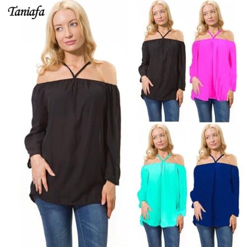 Блузки с открытыми плечами TANIAFA China At AliExpress