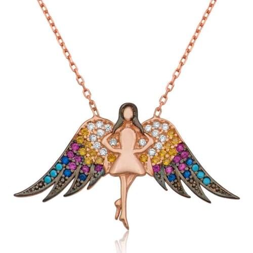 Tevuli 925 Sterling Silver Angel Lady Necklace