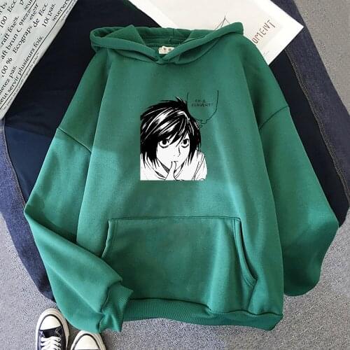 Japanese Anime Death Note Hoodie Women Sweatshirt Hoody Sudadera Misa Ryuk Shinigami Hoodies Harajuku Kawaii Manga y2k Hooded