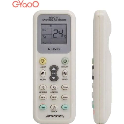 Air Conditioner Remote Control K-1028E Universal LED Backlight Wireless Air Conditioner Controller