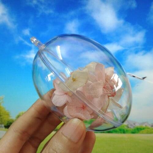 Egg shape Christmas ball home decorations Xmas Tree ornaments ball Transparent hanging ball wedding decoration window display