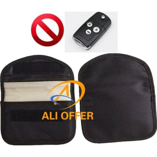 Car Keyless Signal Shielding Bag,RFID Signal Blocking Blocker Jammer Pocket Anti Car Thief,Bank Cards ID Cards Key Protect Bags