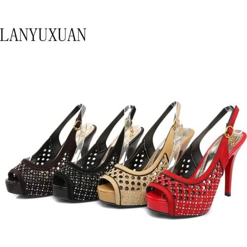 2017 New Summer Style Sandals Women Sexy fashion Big Size 32-43 Lady Shoes Super High Heel Women Pumps wedding Party shoes 037